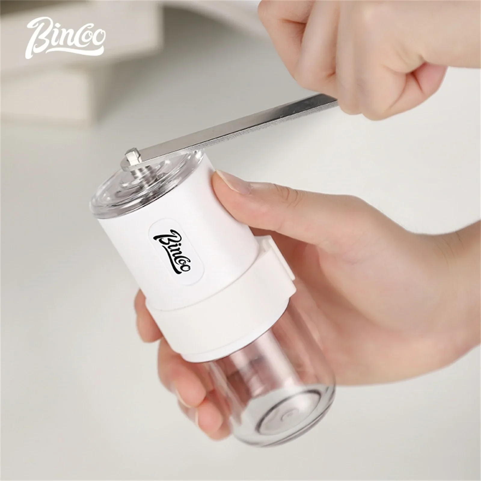 مطحنة قهوة يدوية قابلة للطي من BINCOO، مطحنة محمول...