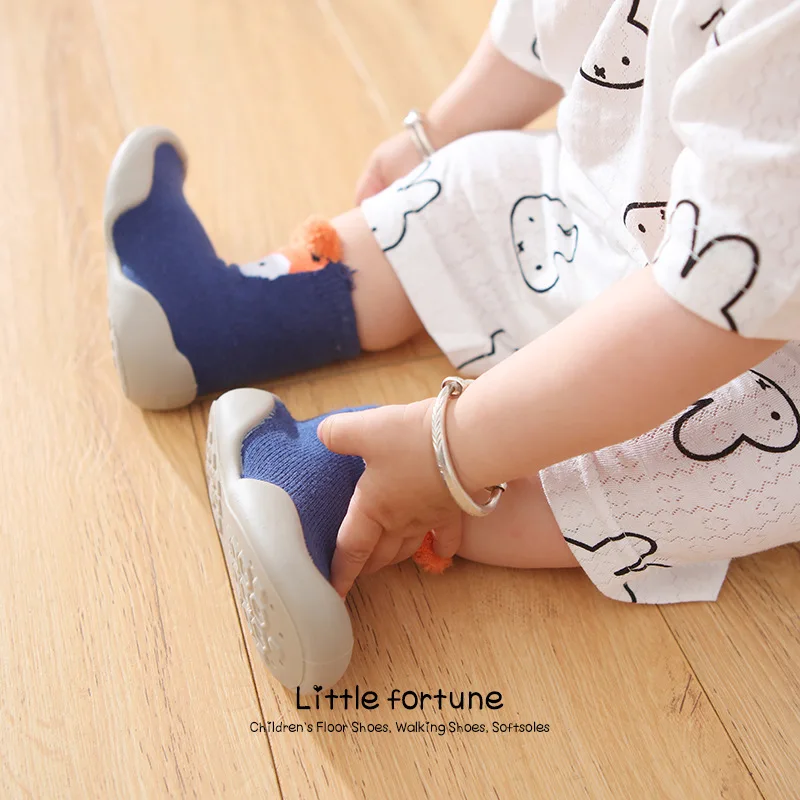 Baby Boy Girl Shoes Autumn Spring Infant Nonslip Sock Soft Rubber Sole First Walker Toddler Sneakers Anti-slip Floor Socks