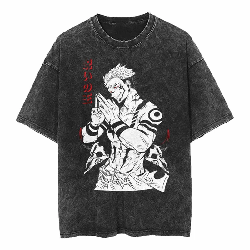 

Men Hip Hop Streetwear Vintage T-Shirt Anime Tshirt Japanese Harajuku Tees Summer Fashion T Shirt Cotton Tops