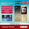 MKTEL OYE 3 Feature Phone 1.77inch Display 1800mAh Dual SIM Dual Standby MP3 MP4 FM Radio with Strong Torch Senior Phone 1