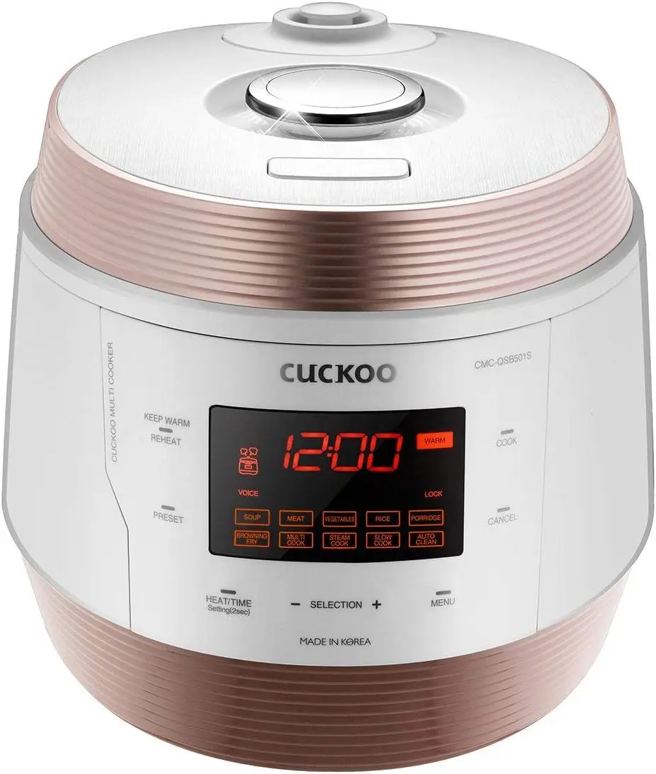 Cuckoo Electric Pressure Cooker with 10 Menu Options and Stainless Steel Pot