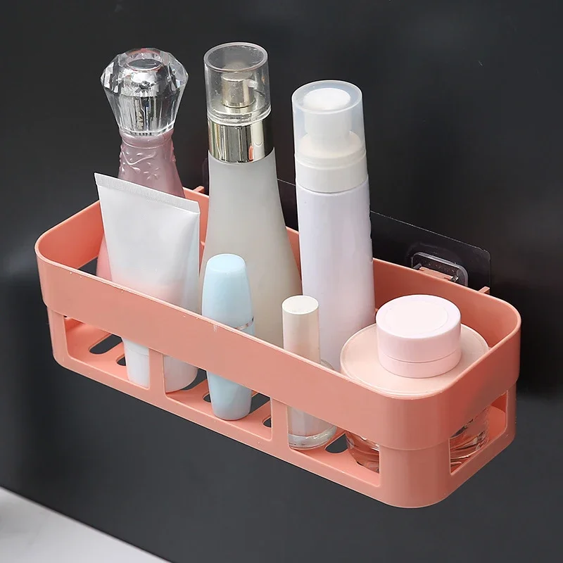 

Toilet Adhesive Bathroom Corner Shower Shelf Rack Organizer Gel Shampoo Storage Basket Decoration Accessories