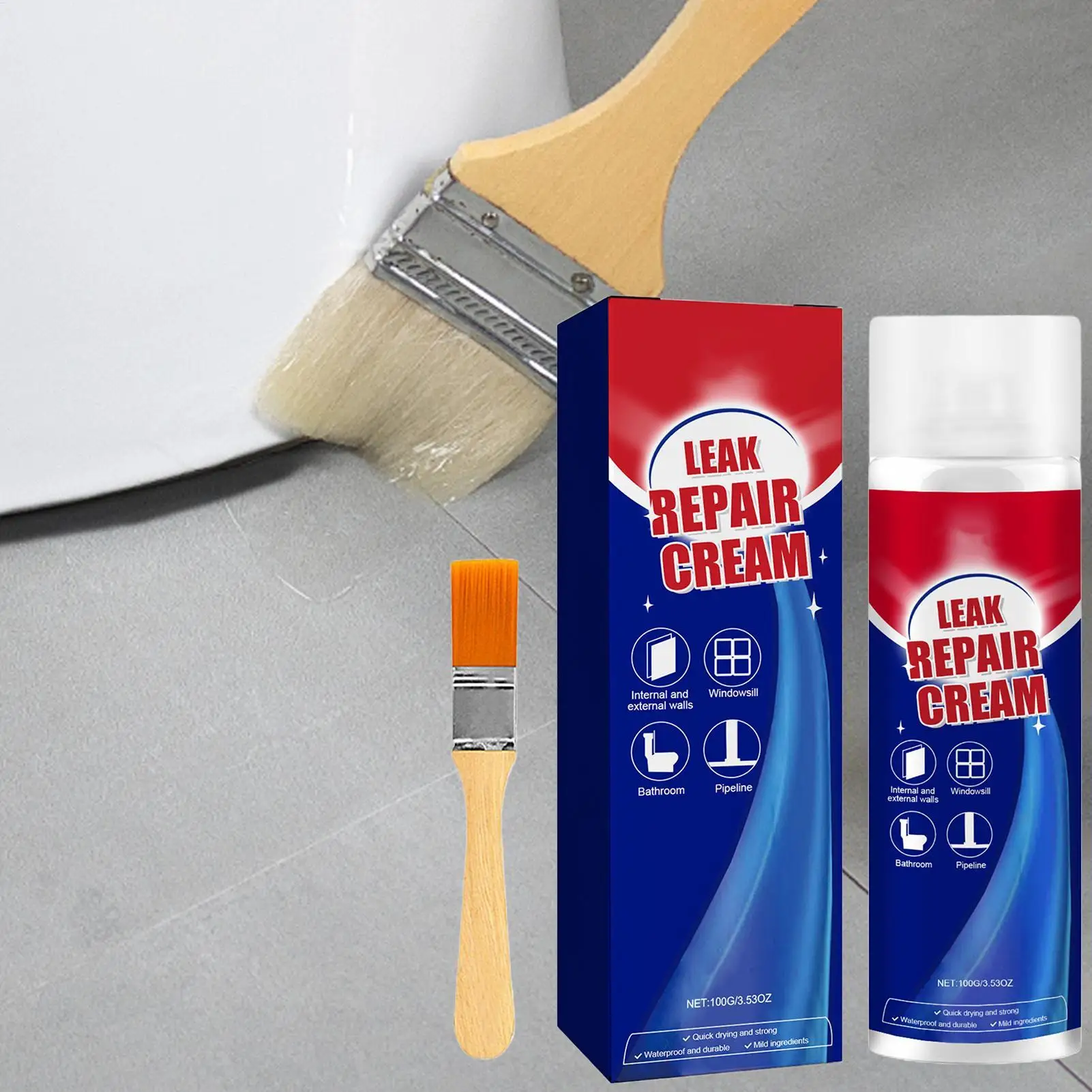 Waterproof Roof Leak Repair Sealers Waterproof Leak Repair Spray Sealant Coating Quick Dry Wall Gap Filler for Tile Concrete waterproof sealant sealant paste