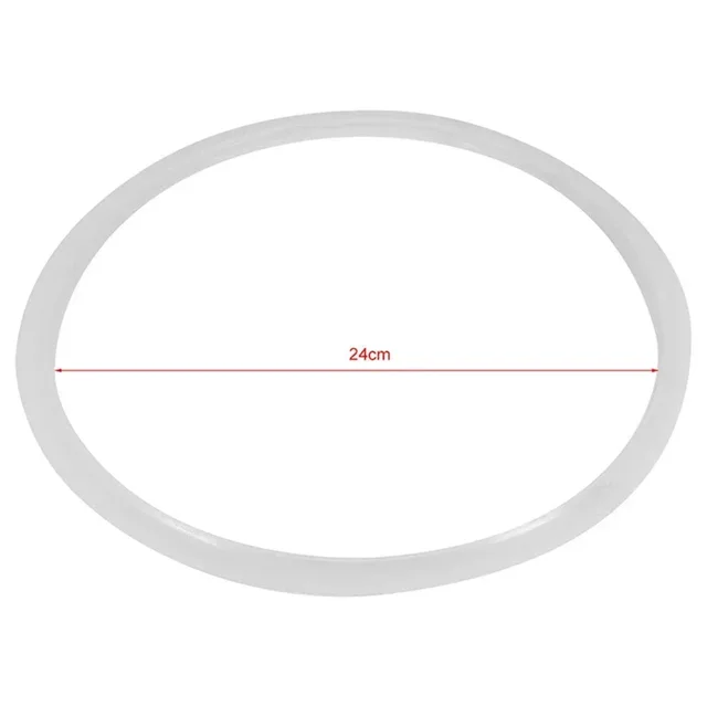 1pc 18-32cm Silicone Home Pressure Cooker Sealing Ring Rubber Clear Replacement White Gasket Circle Accessories 5
