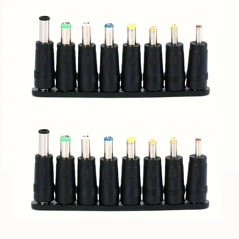 Versatile AC/DC Female Jack Plug Adapter Set - 8-Piece Power Connector Kit