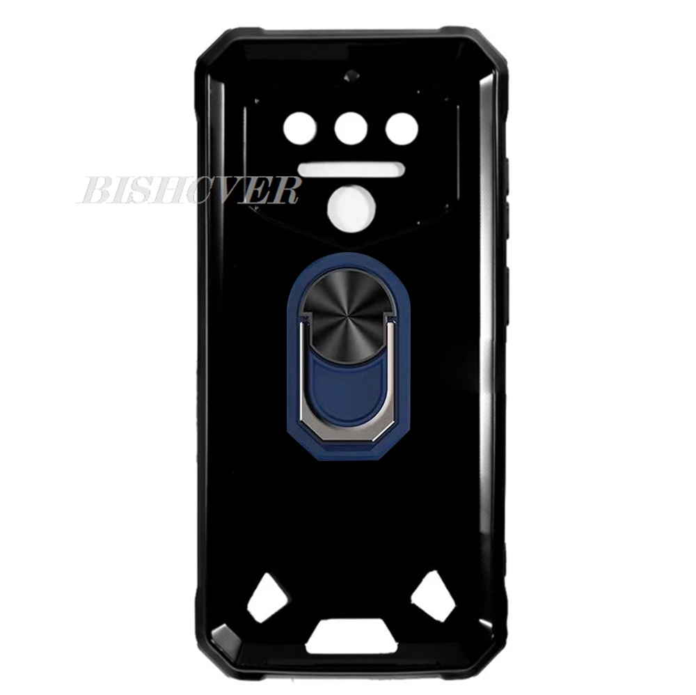 Enhanced Back Ring Holder Phone Case with TPU Soft Silicone Cover (6.52)