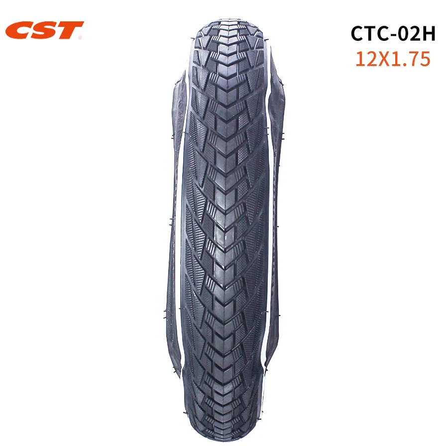 CST-Folding Bicycle Tire with Tube for Children, 12x1.75, 44-203, CTC-02H, 120TPI, Wheel Tyres for Kids