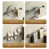 Wall Mounted Towel Rack Bathroom Storage Rack No Drilling Bathroom Horizontal Bar Towel Rack Kitchen Bathroom Accessories 5