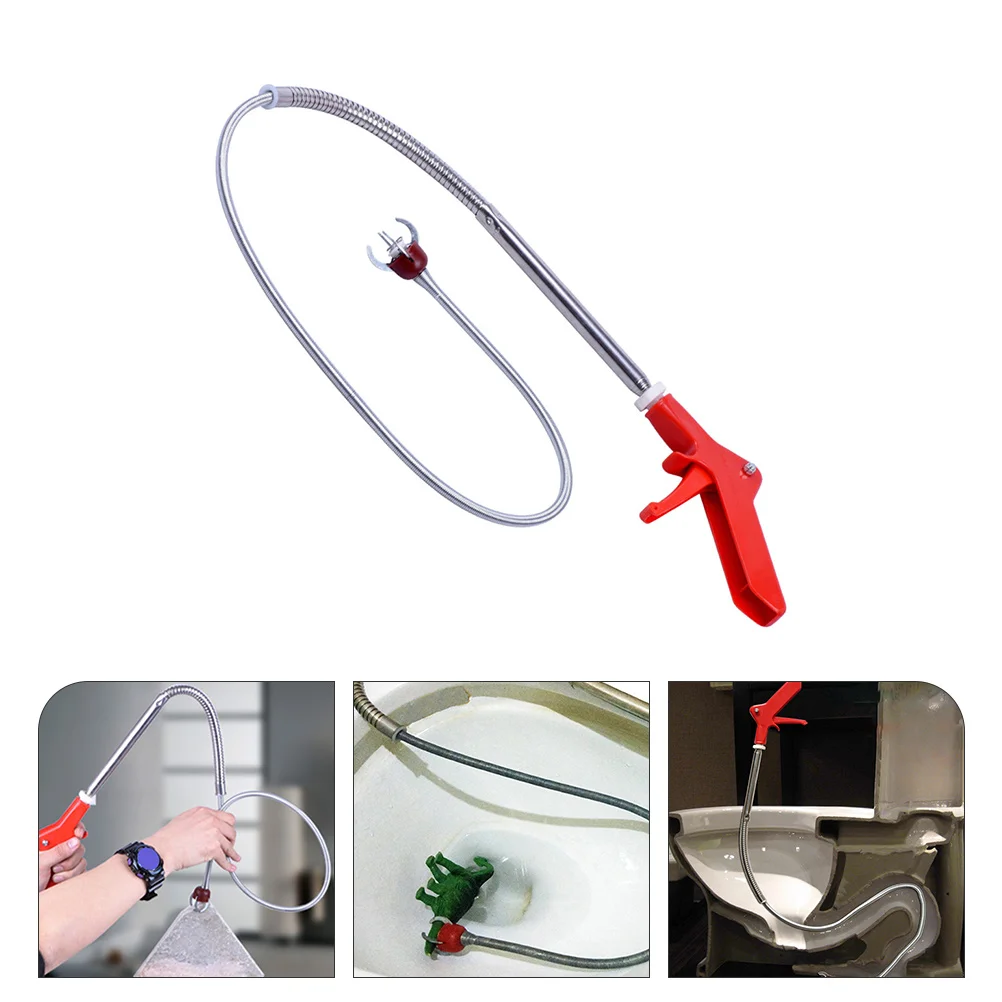 

Toilet Snake inch Pipe Dredging Tools Household Cleaning Tools for Kitchen Sink Spring Pipe Sewer Dredge Pipeline Remover