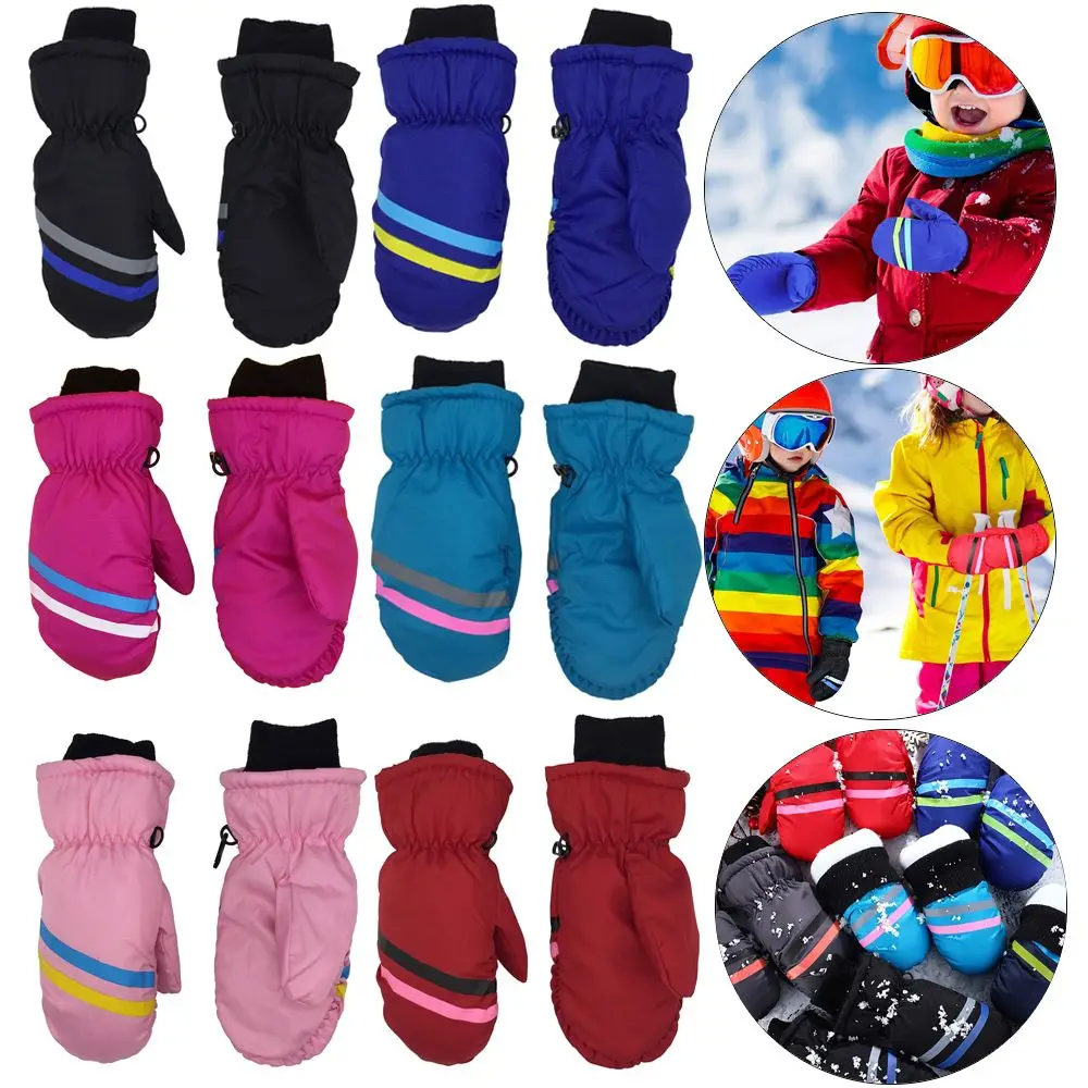 Children Kids Winter Snow Warm Gloves Boy Girls Ski Snowboard Windproof Waterproof Thicken Keep Warm Winter Must winter gloves ski gloves