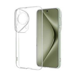Shockproof Transparent Black Cover - Yellowing - Resistant TPU Case - P40 Lite 4G (Clear TPU)
