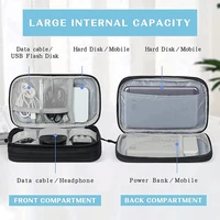 NEW Travel Organizer Bag Cable Storage Organizers Pouch Carry Case Portable Waterproof Single Layers Storage Bags For Cable Cord - Image 4