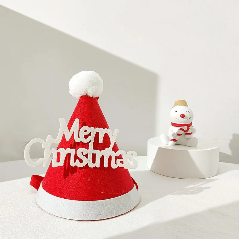 Christmas Hat Elk Tree Children's Christmas Tree Elk For Party Supplies Santa Hat Cartoon Supplies Decorative Party