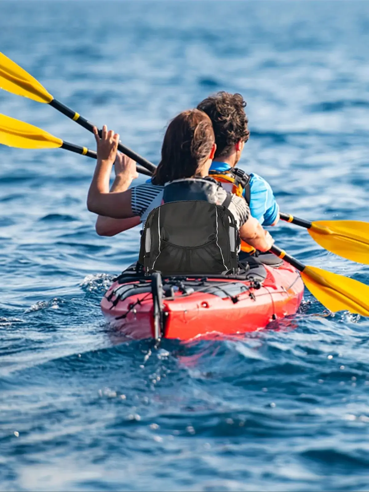 Aufbewahrungstasche für Kajak-Rückenlehne, wasserdichte Netz-Kajak-Stuhltasche, Oxford-Stoff, Stand-Up-Paddleboard-Organizer für Marine-Kajakfahren – Detail 5