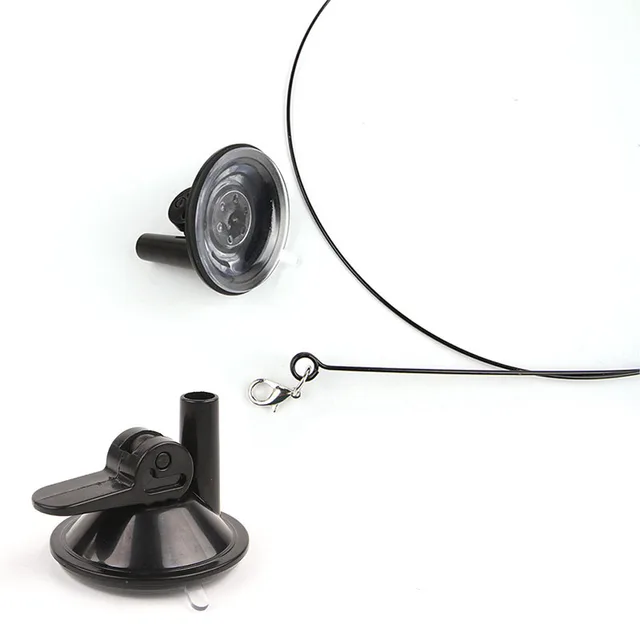 Cat Toys Simulated Bird  Feather Cat Teasing Stick Epoxy Sucker Steel Wire Long Rod  Cat Self Hi No Harmful Ingredients 4