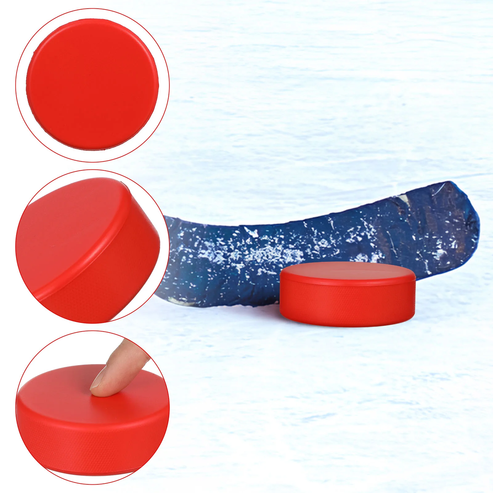 6 Pcs Puck Outdoor Hockey Toy Accessory Ice Pucks Foam Soft Field Balls Street Promotional Gift