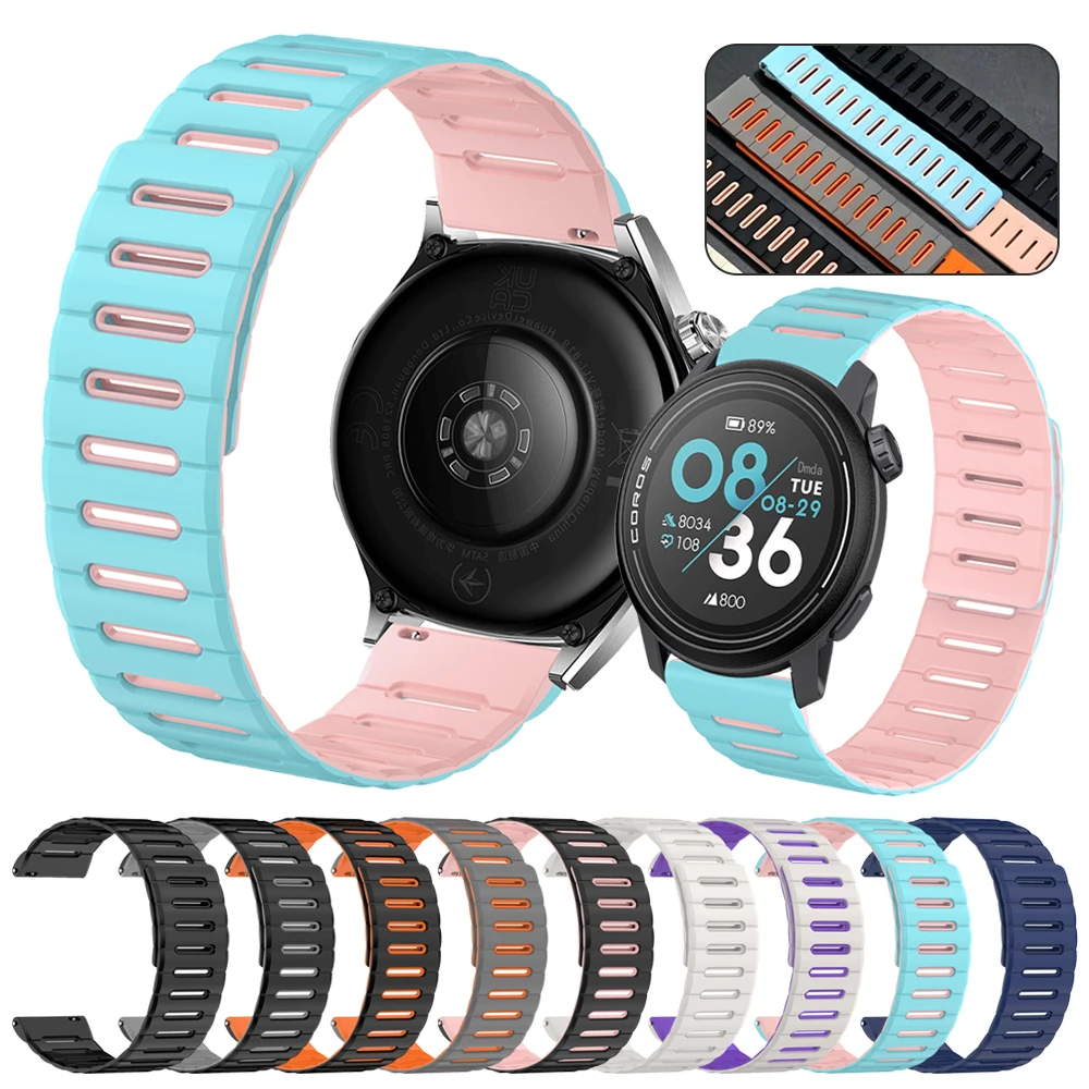Magnetic Loop Silicone Watch Band - Soft Strap 20mm/22mm