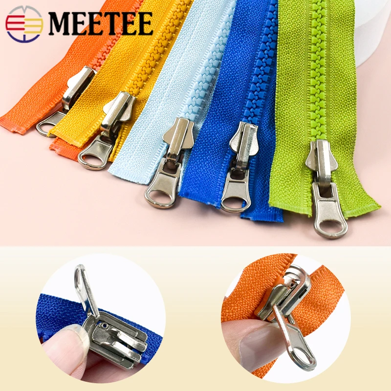 2/5/10PcsMeetee5#70cmResinZipperDoubleSidedOpenEndZipforClothingBackpackEasyRepairZippersDIYSewingAccessories-AliExpress
