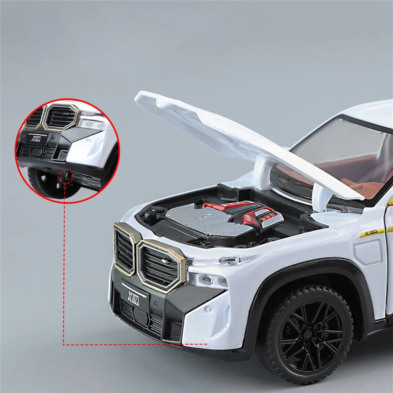 1:32 The XM SUV Alloy Sports Car Model Diecast Metal Toy New Energy Car Vehicles Model Simulation Sound and Light Childrens Gift 3
