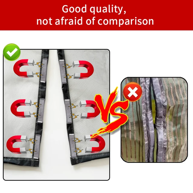 Magnetic screen curtains custom door size,mosquito net custom door size,mosquito net chain automatic closing living room kitchen 4