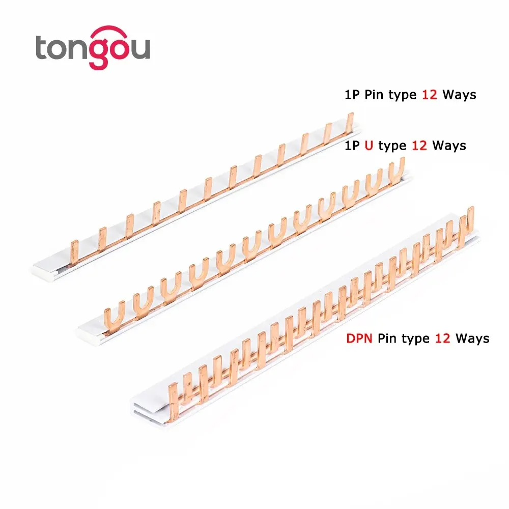 PIN TYPE Fork Type Copper Busbar for Distribution Box Circuit Breaker MCB 63A Connector Busbar Connection copper busbar