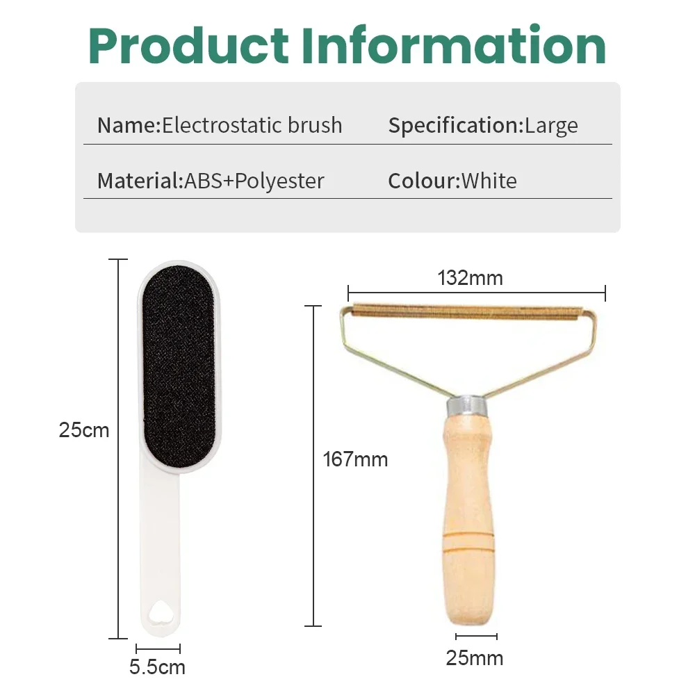 Lint Remover Pet Hair Remover Lint Roller Clothes Lint Remover Pet Hair Remover Brush Lint Remover Brush Pet Hair Remover Lint Rollers Brushes Double Sided Electrostatic Brush Home Clothes Hairball Remover Brush Clean Pet Hair Tools