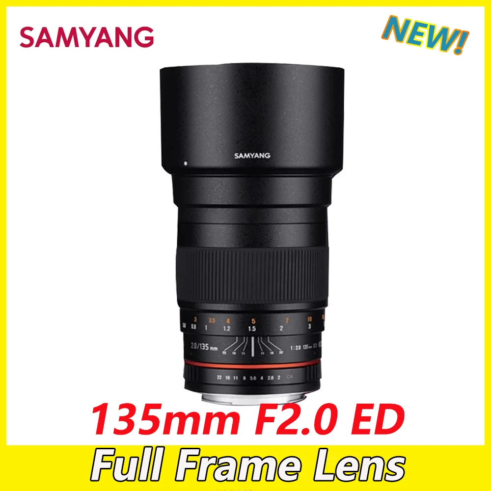 Samyang 135Mm F2.0 Ed Full Frame Lens Teleobiettivo Asferico Per Sony E Canon Ef Nikon F Mount Obiettivi Per Fotocamera Come 5D 600D D6500