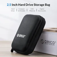 Чехол для жесткого диска ORICO 2,5, портативная защитная сумка для жесткого диска для внешнего 2,5-дюймового жесткого диска/наушников/U-диска, черный чехол для жесткого диска — изображение 6