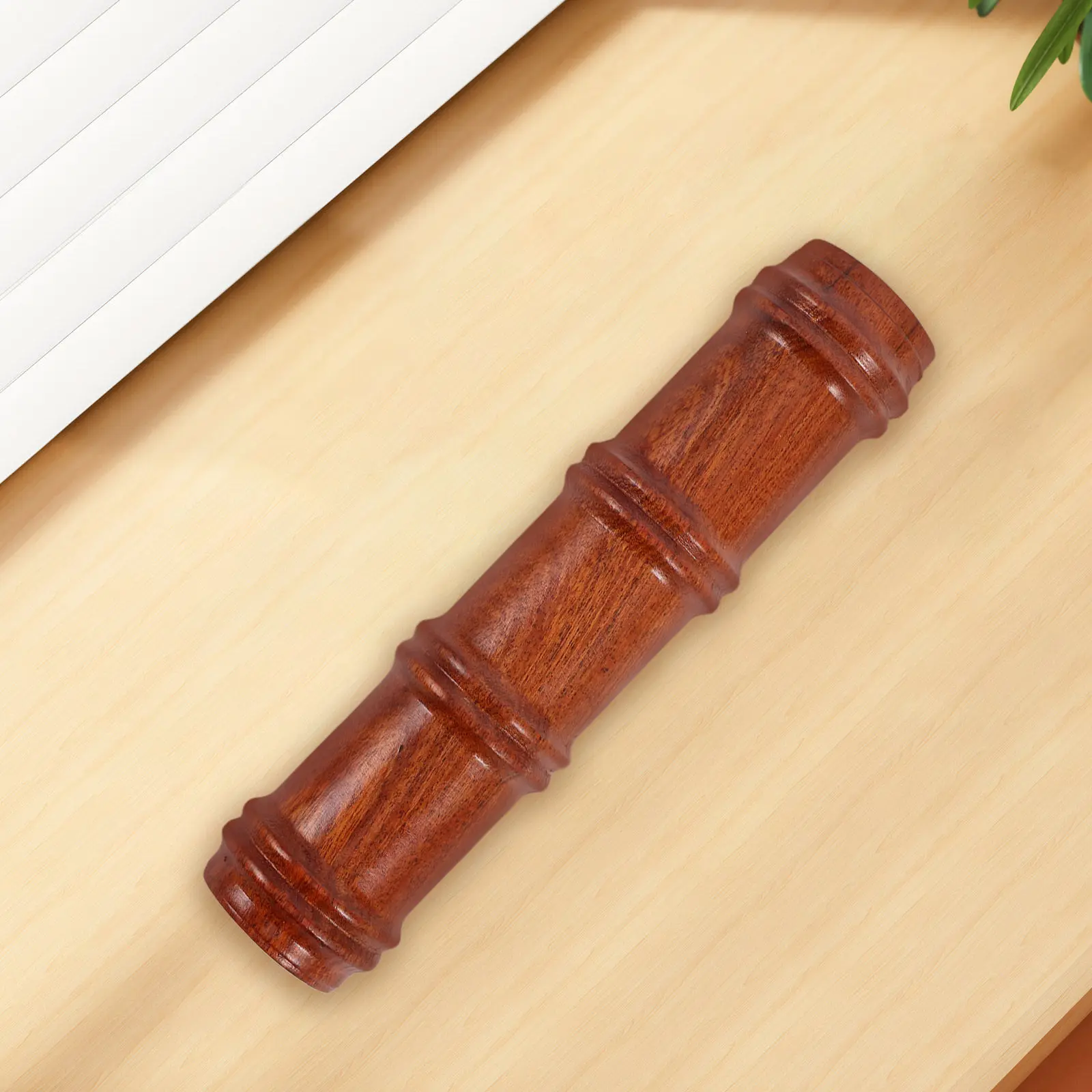 레드우드 중국식 펜 받침대 레트로 빈티지 대나무 조인트 디자인 서예 붓 홀더 ..