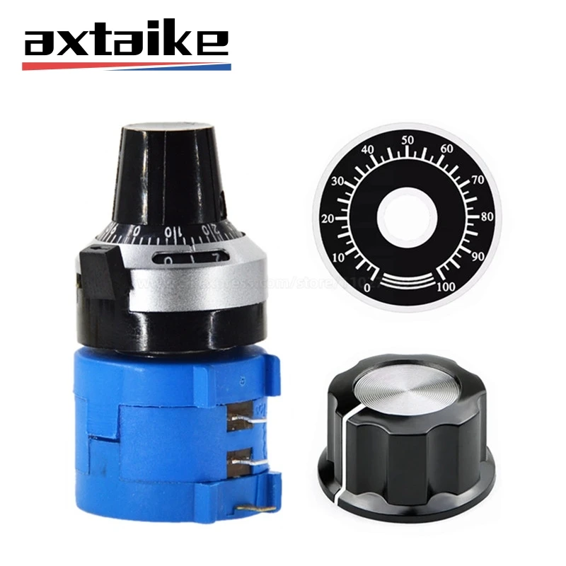 3590S-2-202L | Potentiomètre, 10 tours 1 Bobiné Rotatif Bourns, axe 6.35 mm, Montage sur panneau, 2 k max 5 % 2 W Linéaire | RS
