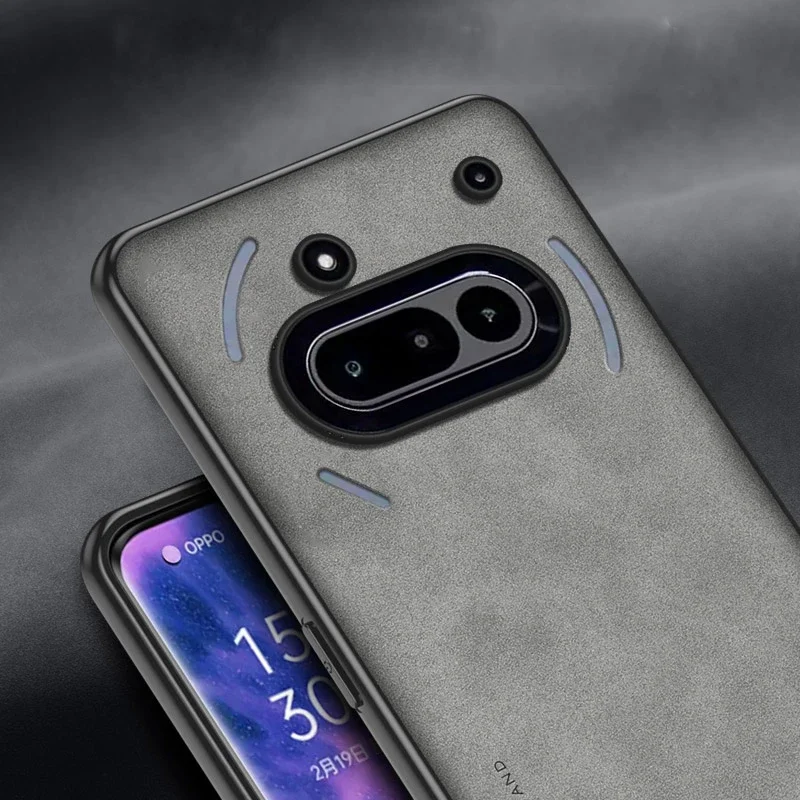 Sleek Shockproof Matte Leather Case - Soft Back Cover Protector