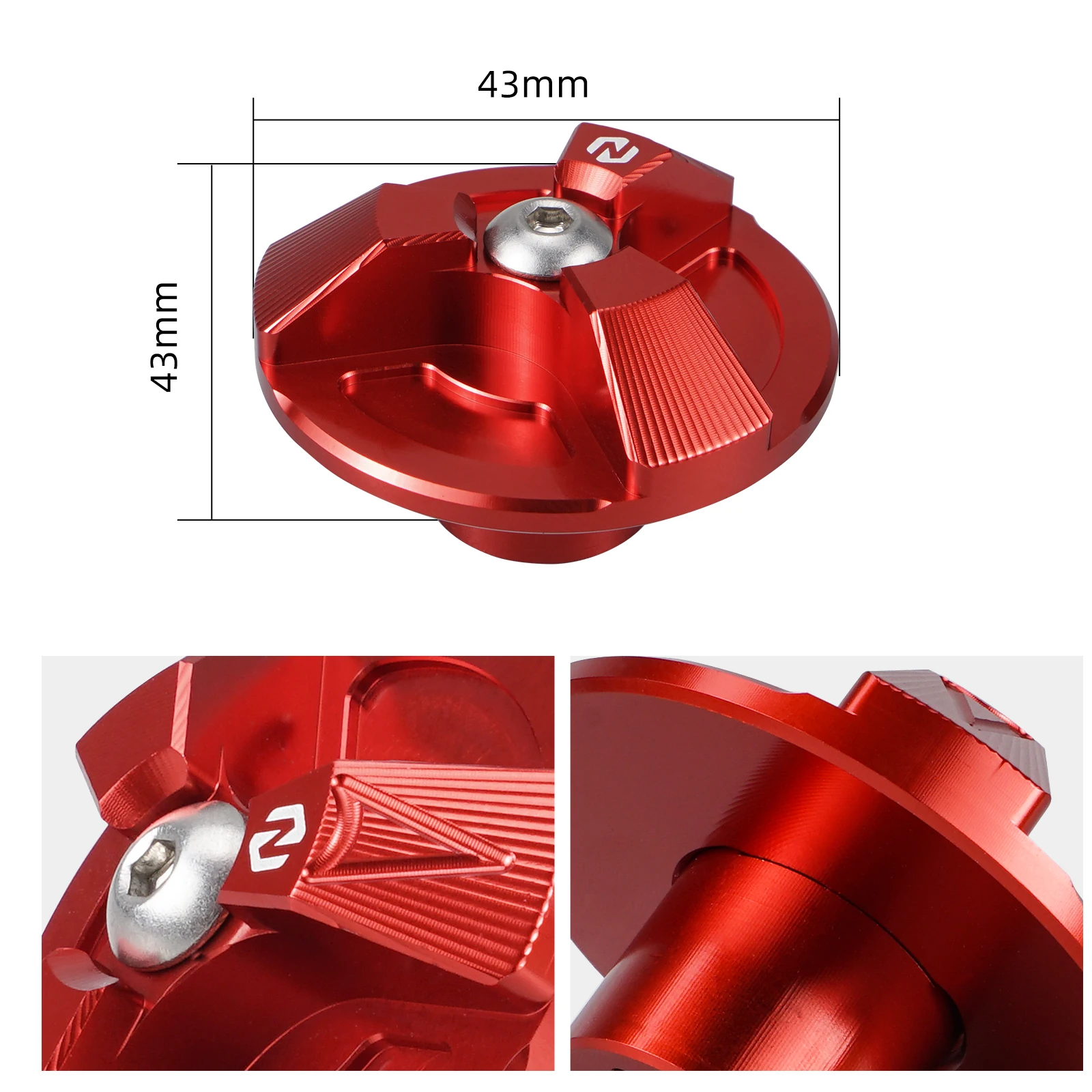 NICECNC TRX450R UTV Benzinhahn Drehen Hebel Knopf Schraube Aluminium Teil Für Honda TRX450R TRX 450R TRX450ER TRX 450R # 16963-HP1-000 – Detail 2