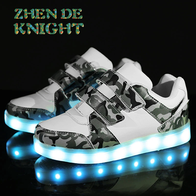 Duplicatie Gespierd Groenten Size 25 37 Children LED Shoes with Light Sole for Boys Girls USB Charger  Schoenen Kids Chaussure Enfant Luminous Glowing Sneaker|Sneakers| -  AliExpress