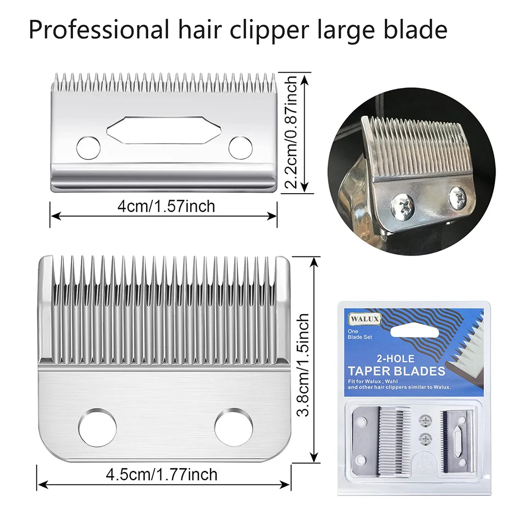 45Mm Breed Groot Professioneel Kapper Haarknipperblad Voor Wahl & Andis Super Taper Vervanging Algemeen Mes Set Drop Shipping