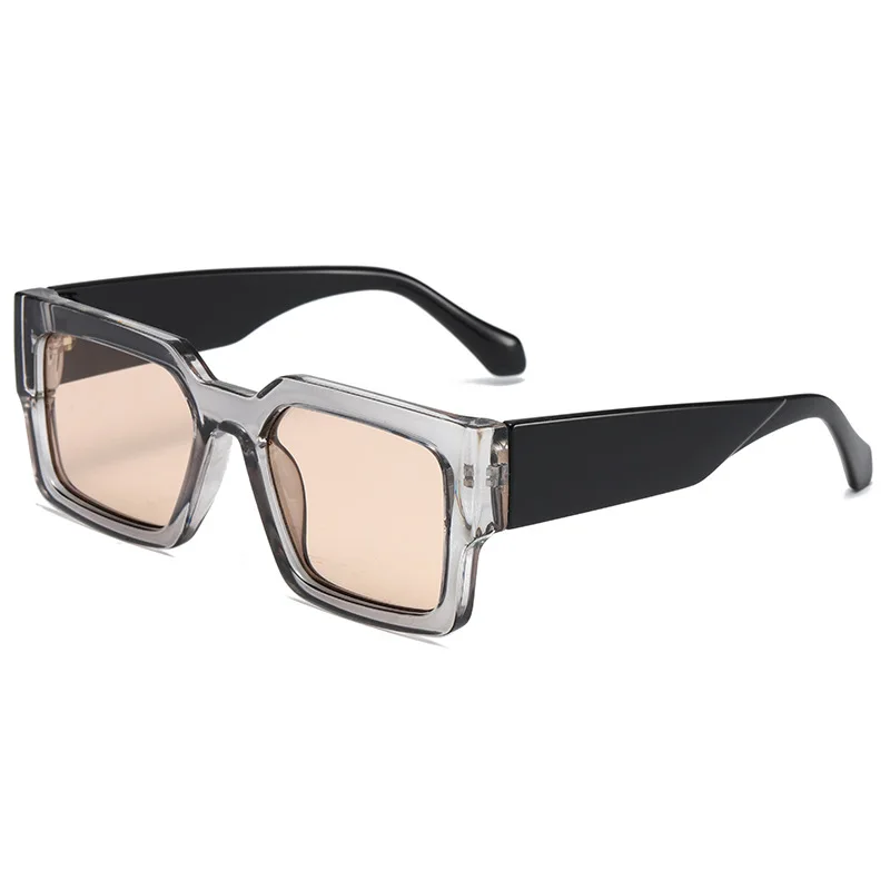 

Retro thick frame wide feet y2k European and American punk fashion ins men's and women's sunglasses UV protection sunglasses