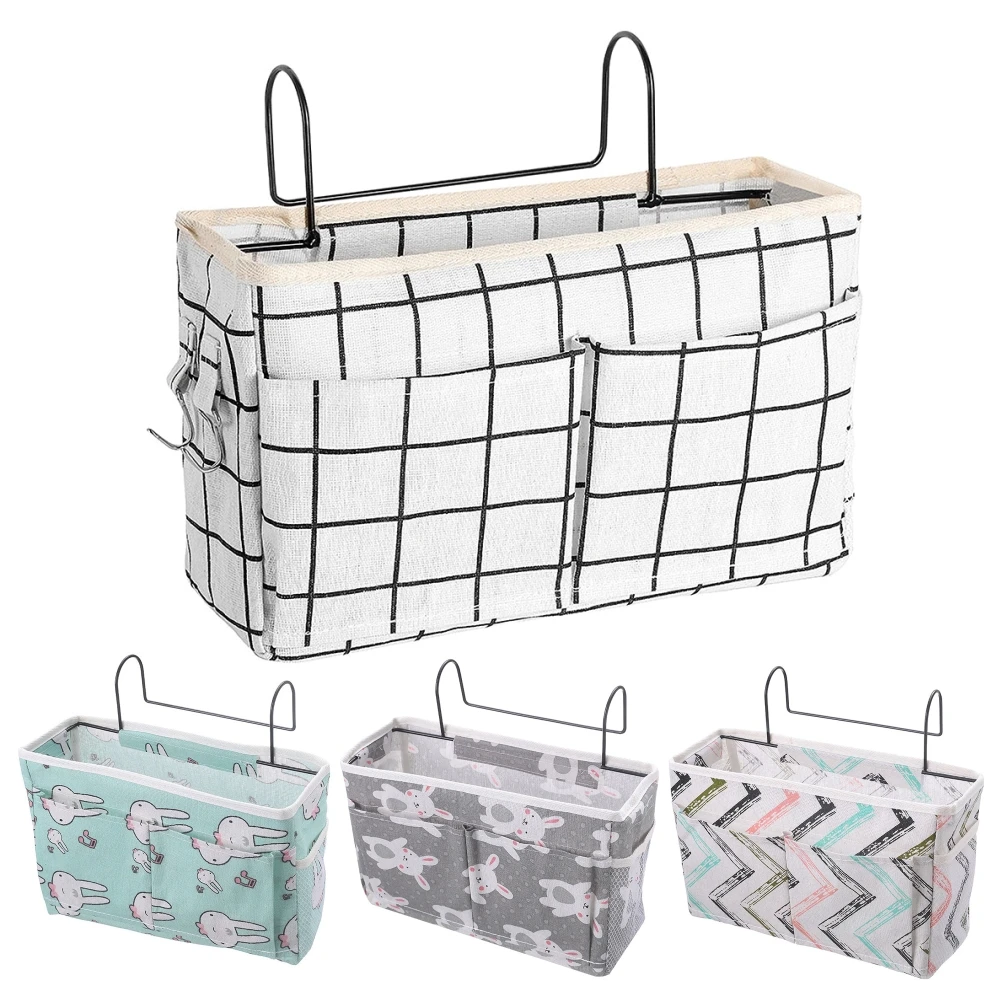 

Dormitory Bed Side Pouch Organiser Multifunctional Bedside Hanging Bags Bed Holder Pockets Household Bedside Storage Hanging Bag