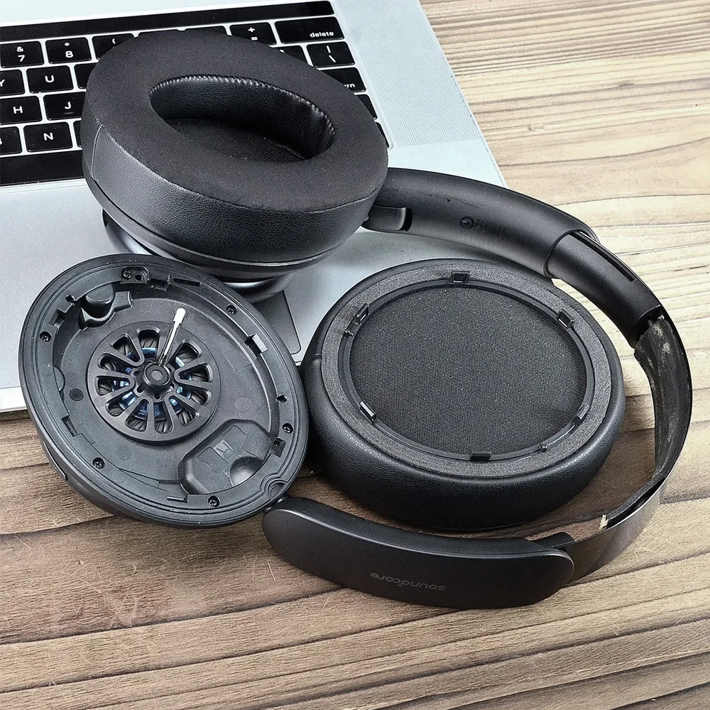 Earphone pads For Anker Soundcore Life Space Q45 replacement pink Earpads headphones Earmuffs Mesh Memory Covers Sponge Protein
