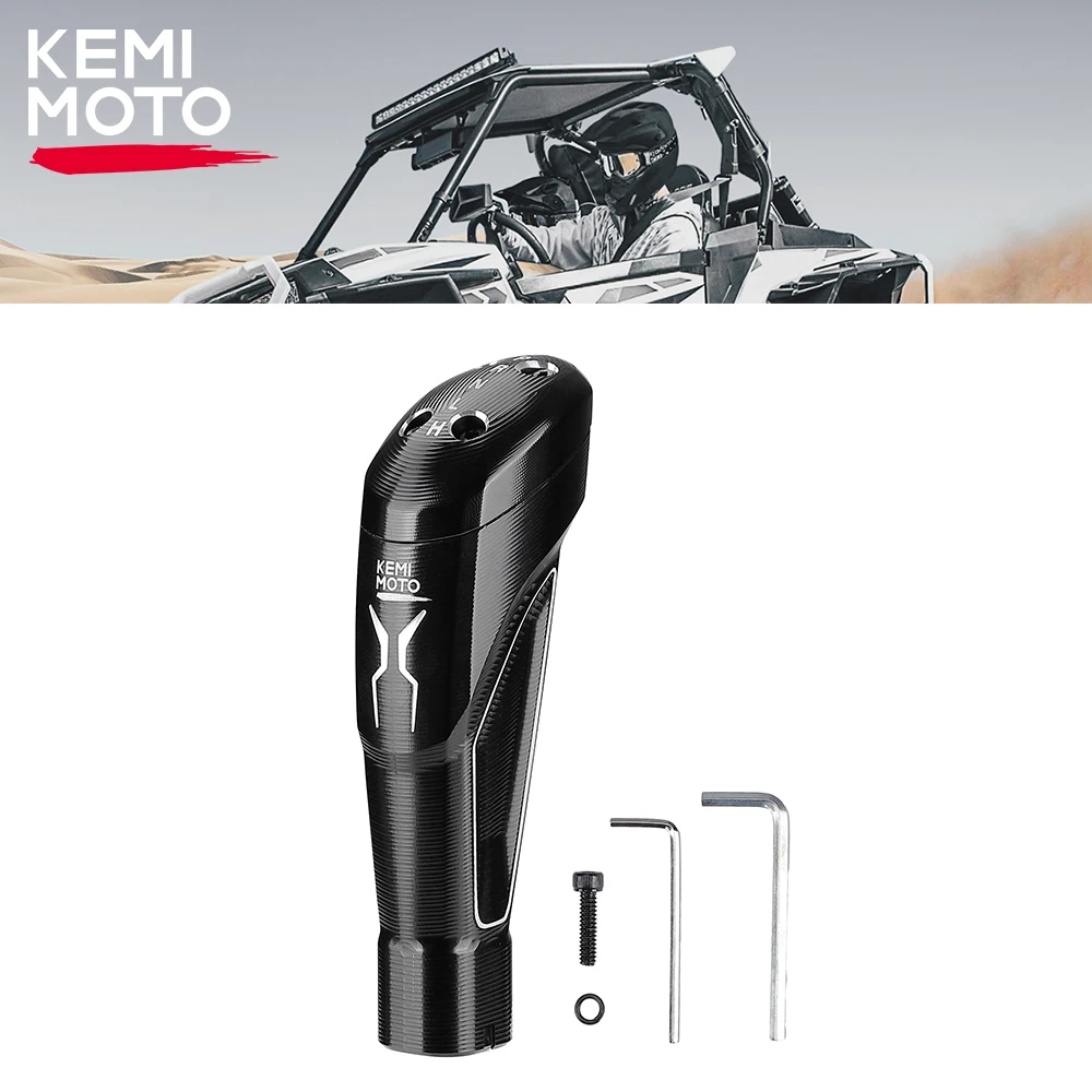 #5414569 Aluminum Shift Knob Grip Gear Selector Shifter Compatible with Polaris RZR XP 1000/ XP Turbo / 800 900/ RS1/ RZR PRO XP kemimoto atv gear shift knob compatible with polaris sportsman xp 1000 shift knob grip lever shift handle selector shifter