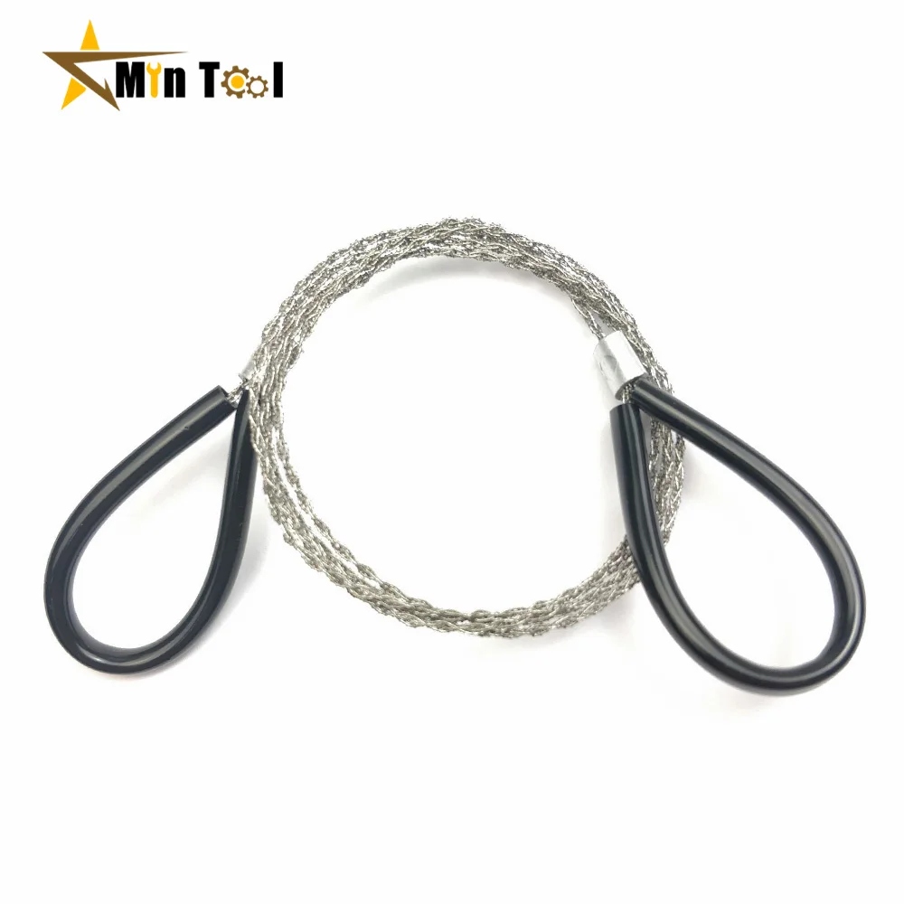 Hand Saw Portable Stainless Steel Wire Saw with Finger Handle for Camping Hiking Pocket