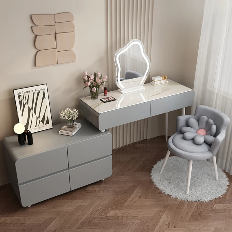 

Glass Party Dressers Vanity Cosmetic Hotel Coffee Tables Dressers Minimalist Multifunction Schminktisch Living Room Furniture