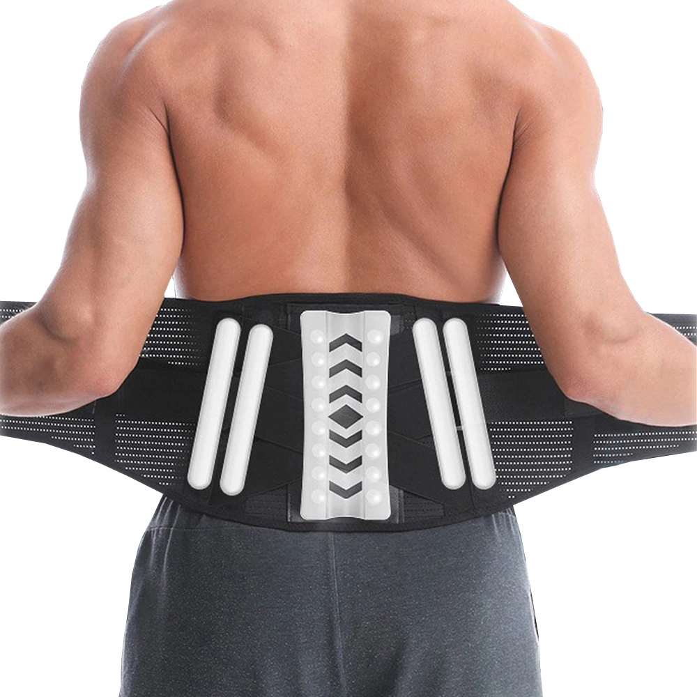 

2 Pad Tourmaline Self-Heating Magnetic Waist Trainer Belt Lower Back Brace Spine Support Orthopedic Lumbar Corset Pain Relief