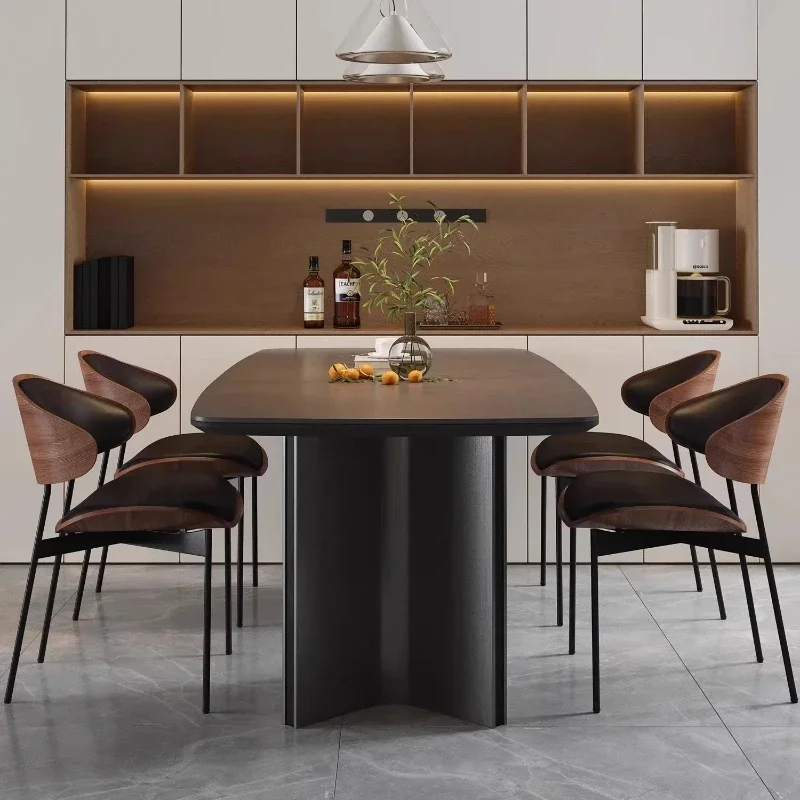Anti Gravity Chair Kitchen Stool Leather Complete Dining Room Furniture Single Person Century Modern Genuine Mid Upholstered