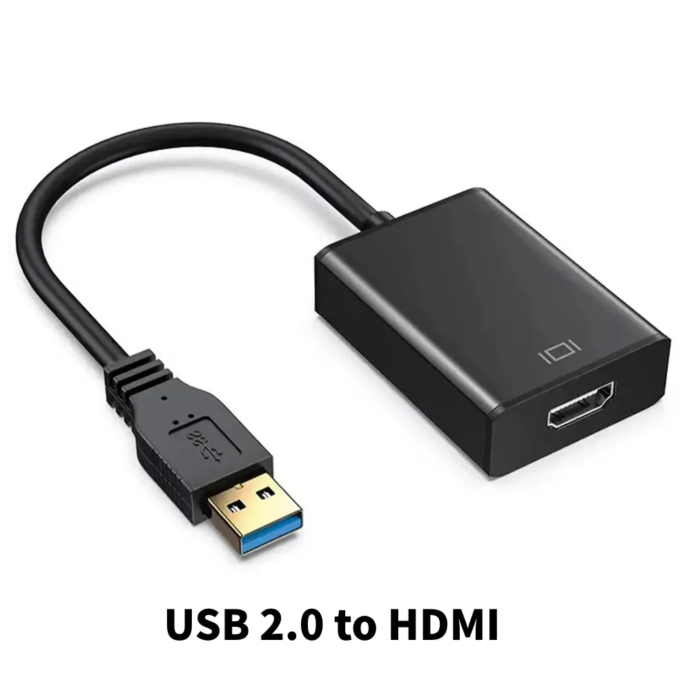 ממיר USB 3.0 ל-HDMI 1080P ממיר USB ל-HDMI ממיר וידאו חיצוני כבל ממיר USB למחשב שולחני או לפטופ