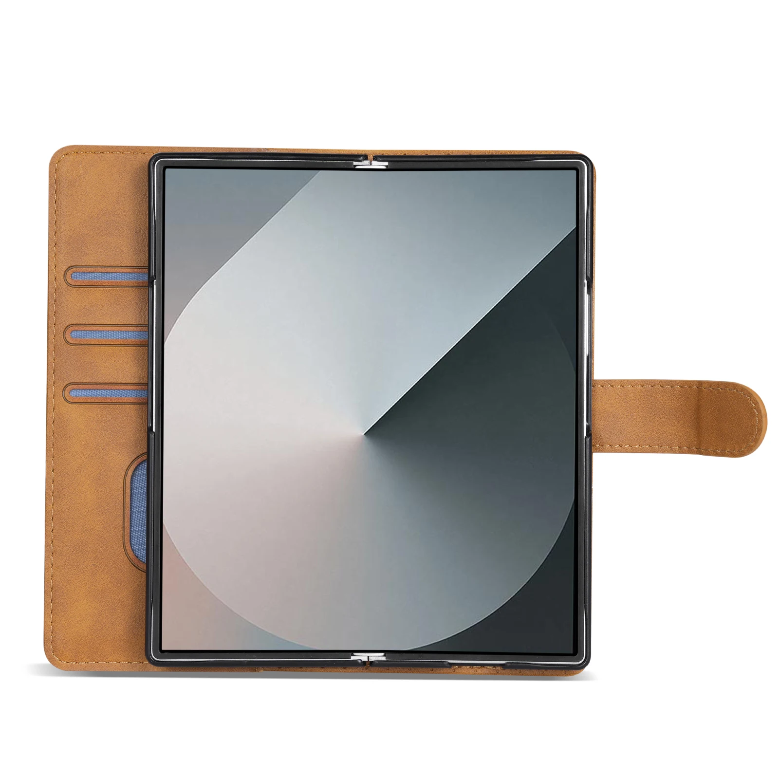 Elegant Flip Leather Wallet Case with Magnetic Closure and Card Pocket