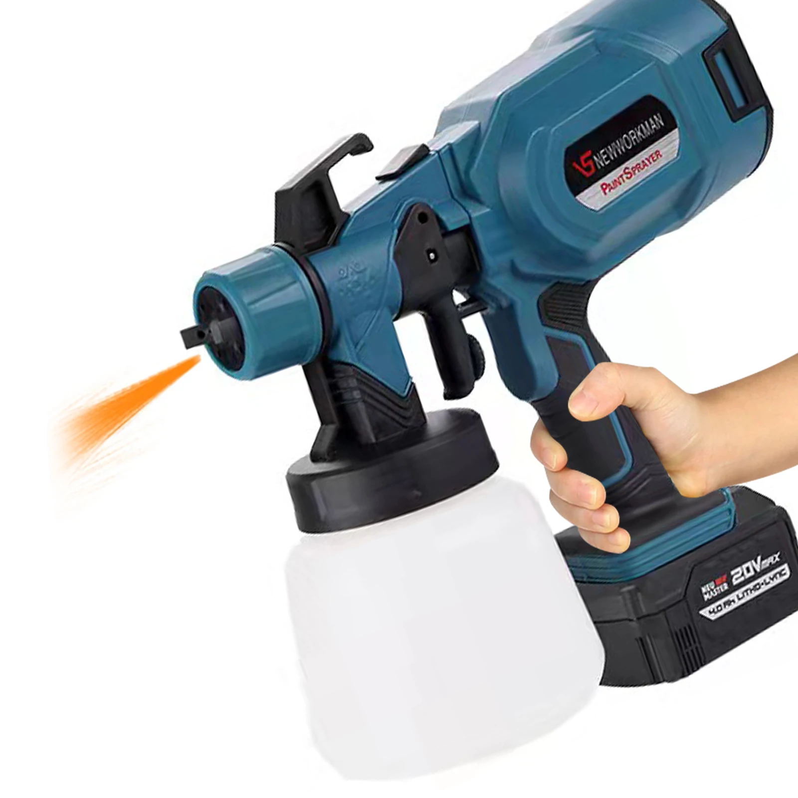 900ML Electric Spray Gun Handheld Cordless HighPower Electric Paint