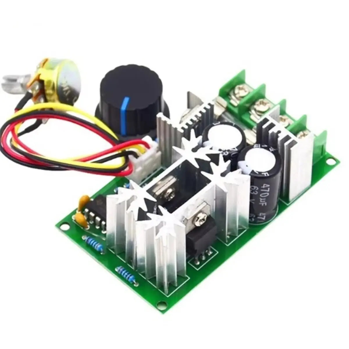 (A23G) DC10-60V 모터 속도 조절기 12V 24V 36V 48V 고전력 드라이브 모듈 PWM 모터 속도 컨트롤러 20A 전류 조절기