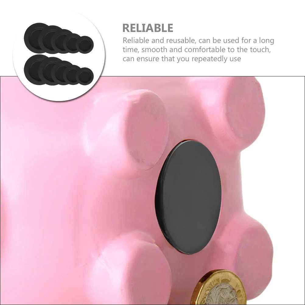 10/20pcs 25/26/30/32/38mm Rubber Money Saving Box Piggy Bank Closure Plug Stopper Cover Round Coin Caps Replacement 3
