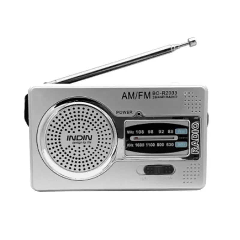 

Portable Radios AM/FM For Seniors AA Batteries Powered Pocket Radio Loud Speaker Adjustable Volume Long Range Reception