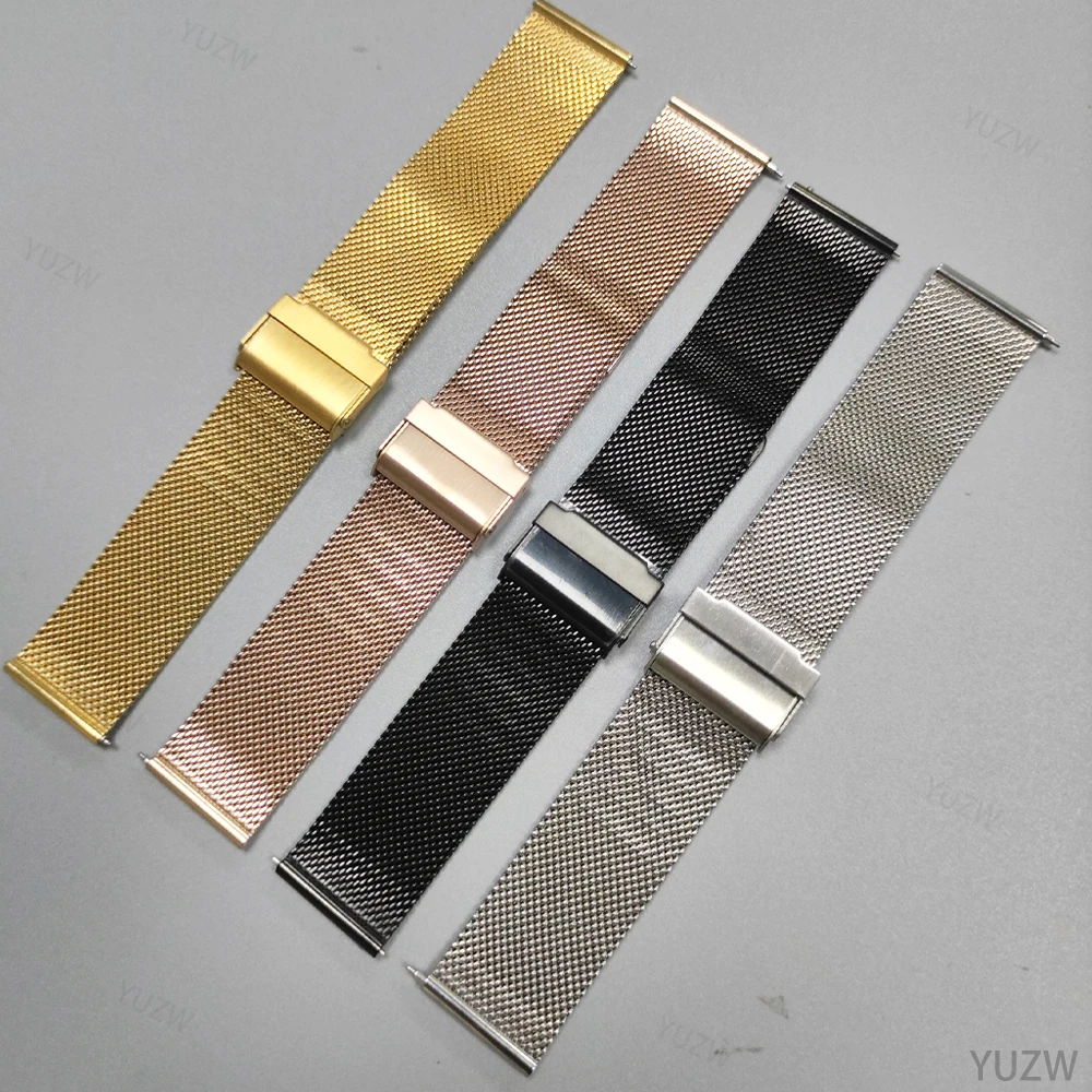 Enhanced Milanese Loop Metal Wristband Bracelet