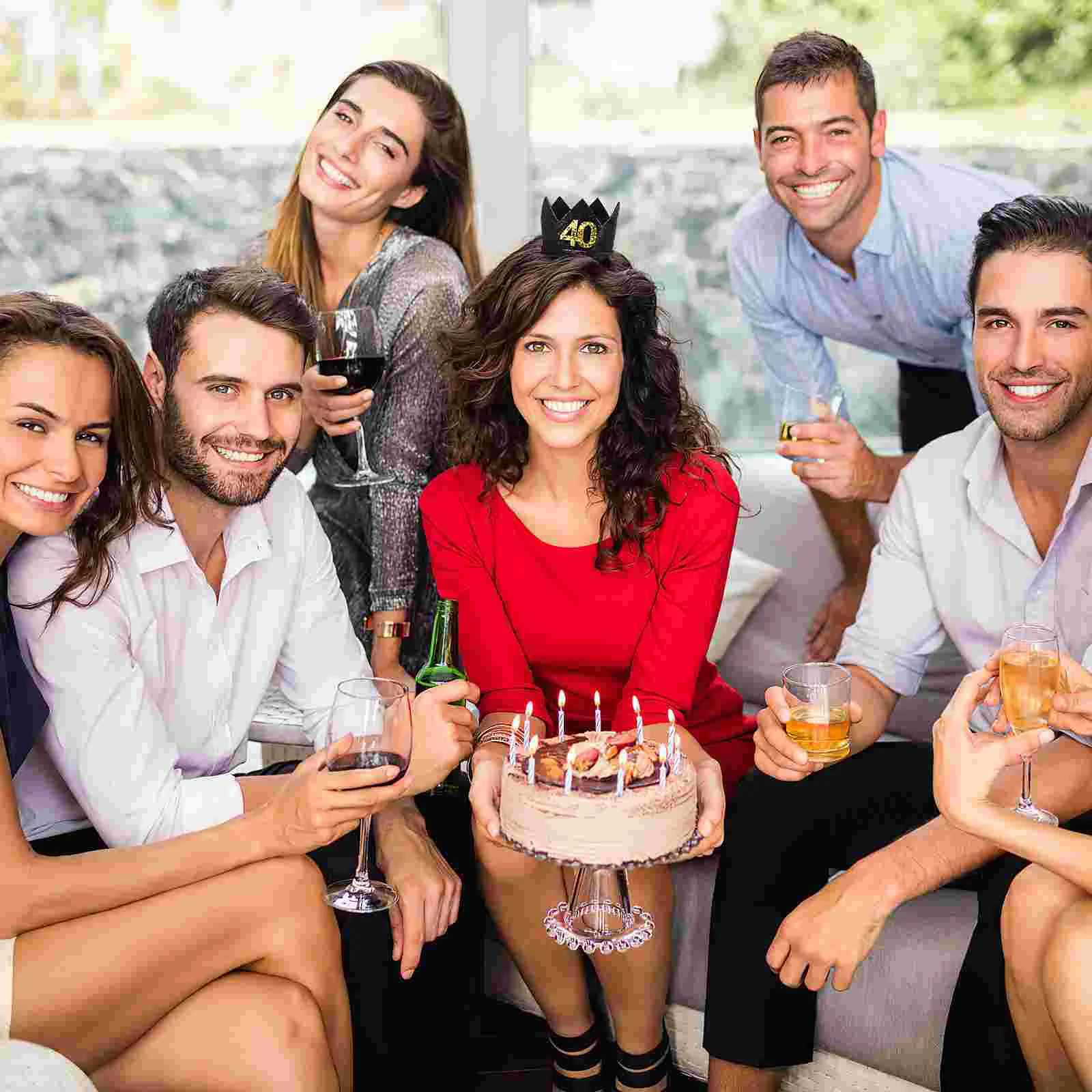 CIEHER Stirnband Zum 40. Geburtstag – Strass-Krone Für Frauen, Geburtstags-Deko & Geschenk